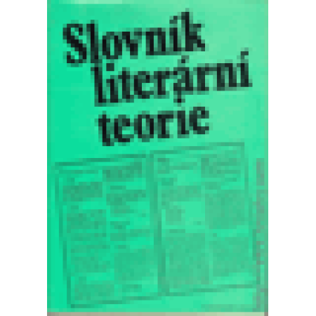 Slovník literární teorie - Štěpán Vlašín